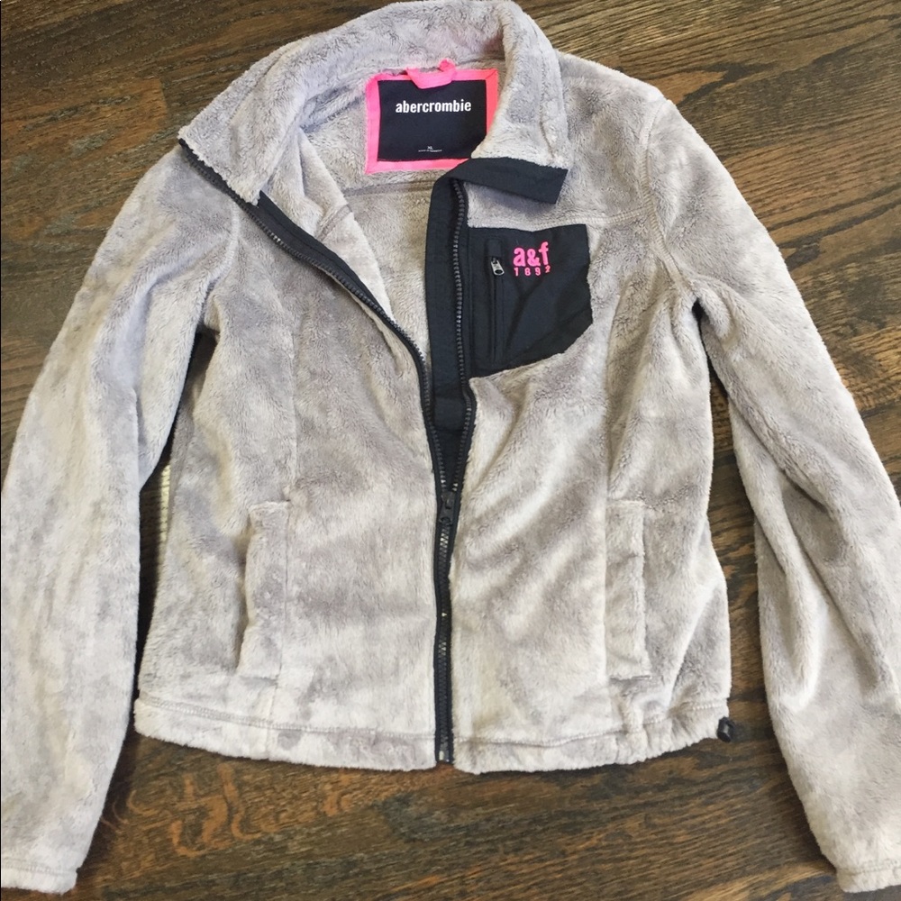 Girls Abercrombie fleece jacket